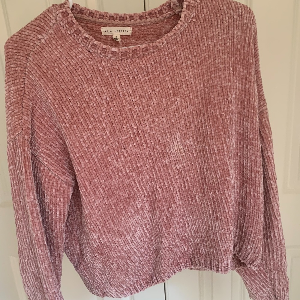 Pacsun pink fluffy sweater